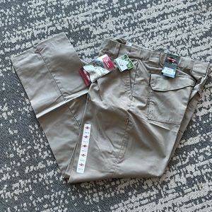 Try spec 24-7 classic pant 34x32 beige in color. Rip stop